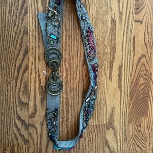 Mary Francis embellished belt new sz L/XL